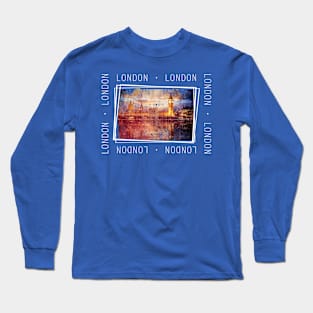 Vintage Style Big Ben London Landmark Long Sleeve T-Shirt